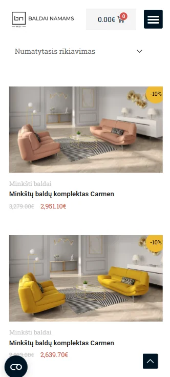 Baldai Namams mobili versija