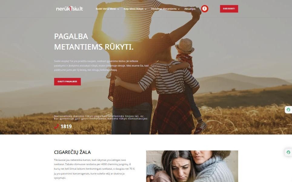 nerukysiu.lt ekrano vaizdas